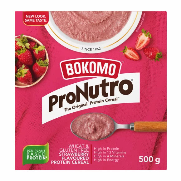 Bokomo ProNutro Wheat & Gluten Free Strawberry Flavoured Protein Cereal 500g