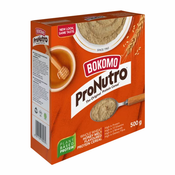 Bokomo ProNutro Whole Wheat Honey Melt Flavoured Protein Cereal 500g