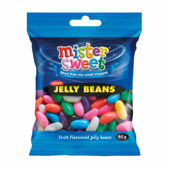 Mister Sweet Fruit Flavoured Juicy Jelly Beans 60g