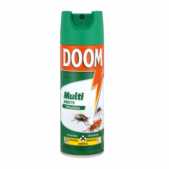 Doom Multi Insects Odourless Aerosol Insecticide 180ml