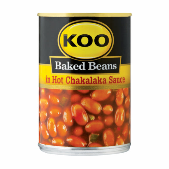 Koo Baked Beans In Hot Chakalaka Sauce 410g