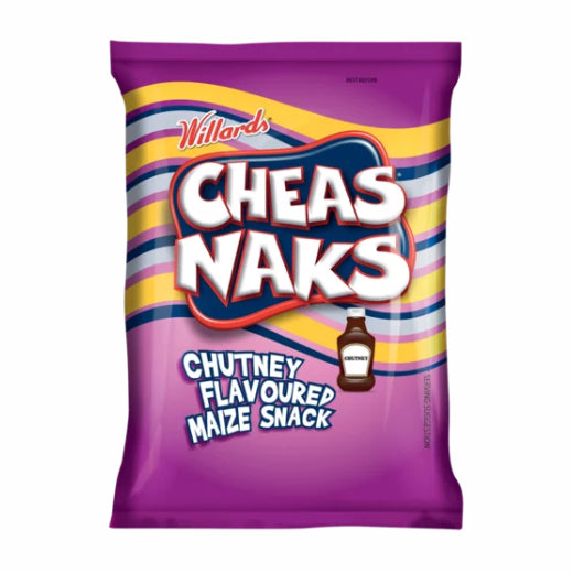 Willards Cheas Naks Chutney Flavoured Maize Snack 135g