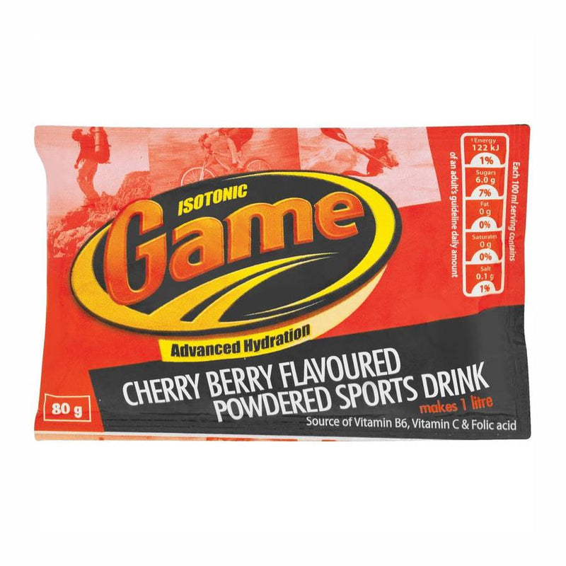 Game Isotonic Cherry Berry Sports Drink Satchet 80g