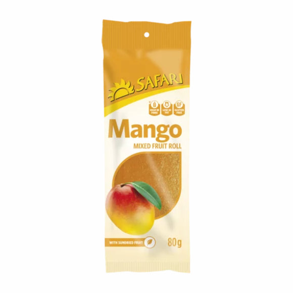 Safari Mango Mixed Dried Fruit Roll 80g