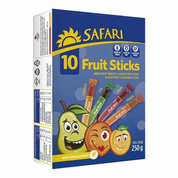 Safari Funky Fruit Sticks 10 x 25g